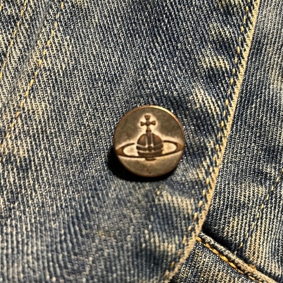 RARE VIVIENNE WESTWOOD X LEE "HIPPIE WAISTCOAT" DENIM PATCH VEST I - Picture 12 of 15